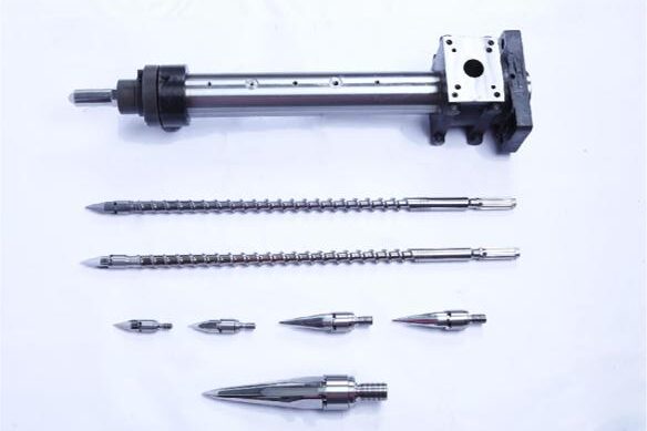 Xilanh, Trục vít, Bộ đầu và Đầu phun nhựa cho máy ép nhựa JSW